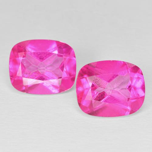 Shop natural 10.01ct Medium Dark-Pink Topaze gems, Coussin, from Brésil at GemSelect. In stock, global shipping!