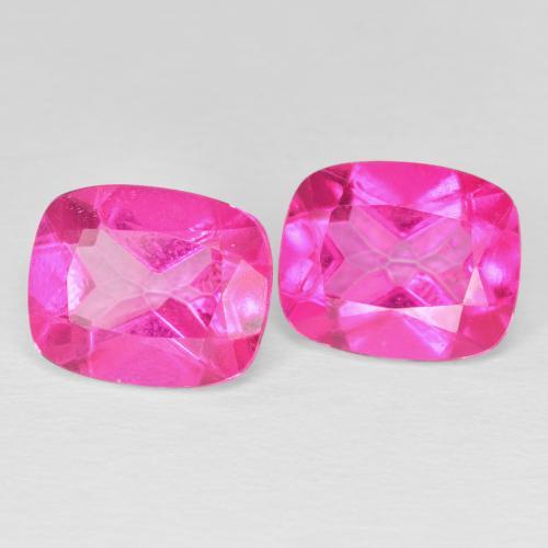 Shop natural 9.50ct Rose vif Topaze gems, Coussin, from Brésil at GemSelect. In stock, global shipping!