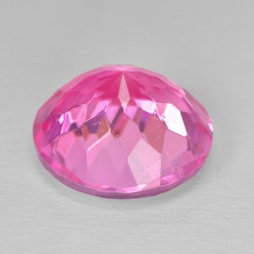 Topaze rose naturelle coupe roude, 12,00 ct, VVS-VS