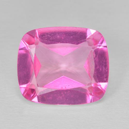 9.61ct Naturel Medium Dark-Pink Topaze, Coussin, VVS-VS