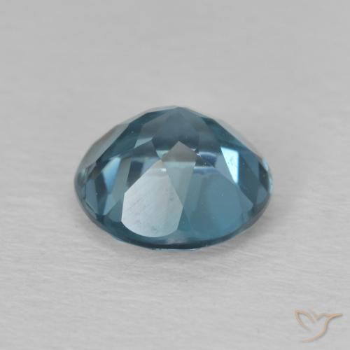 Topaze bleue naturelle coupe roude, 1,59 ct, VVS-VS