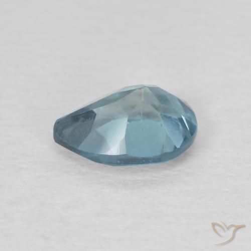 Topaze Bleu Londres naturelle En forme de poire, 0.93 ct, VVS-VS