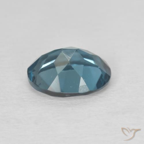 Topaze Bleu Londres naturelle ovale, 2.18 ct, VVS-VS