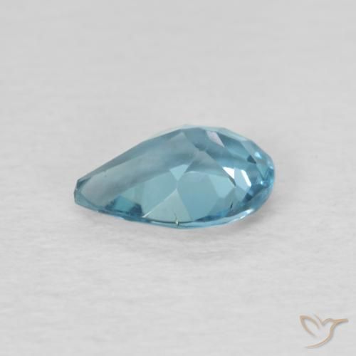 Topaze Bleu Suisse naturelle En forme de poire, 0.80 ct, VVS-VS