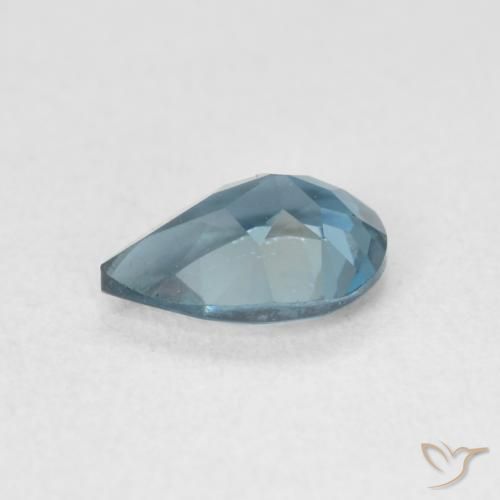 Topaze Bleu Londres naturelle En forme de poire, 0.85 ct, VVS-VS