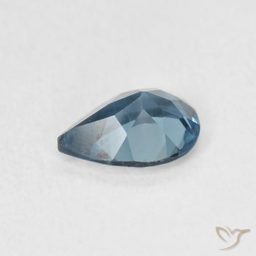 Topaze Bleu Londres naturelle En forme de poire, 0.85 ct, VS