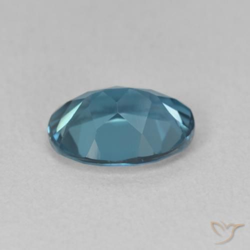 Topaze Bleu Londres naturelle ovale, 2.09 ct, VVS-VS