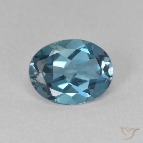 2.15ct Naturel Bleu Londres Topaze, ovale, VVS-VS