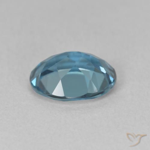 Topaze bleue naturelle coupe ovale, 2,15 ct, VVS-VS