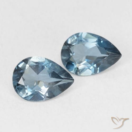 Shop natural 1.51ct Bleu Londres Topaze gems, En forme de poire, from Brésil at GemSelect. In stock, global shipping!
