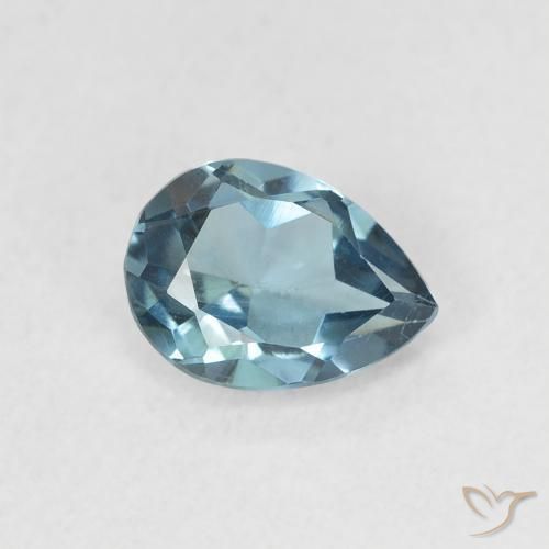 Topaze Bleu Londres naturelle En forme de poire, 0.92 ct, VS