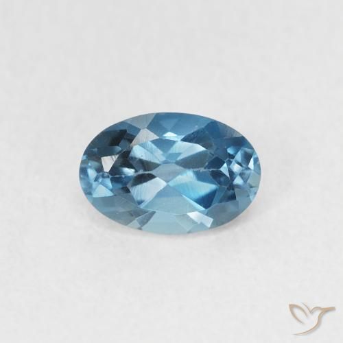 0.65ct Naturel Bleu Londres Topaze, ovale, VVS