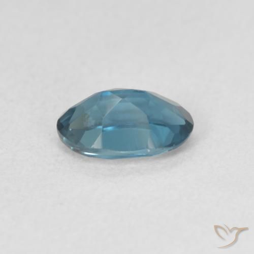 Topaze Bleu Londres naturelle ovale, 0.52 ct, VVS