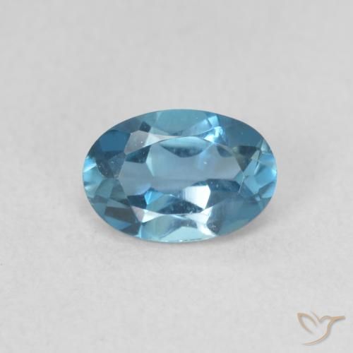 0.59ct Naturel Bleu Londres Topaze, ovale, VVS