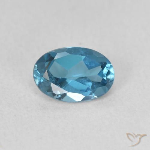 0.53ct Naturel Bleu Londres Topaze, ovale, VVS