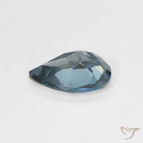 Topaze Bleu Londres naturelle En forme de poire, 0.72 ct, VVS