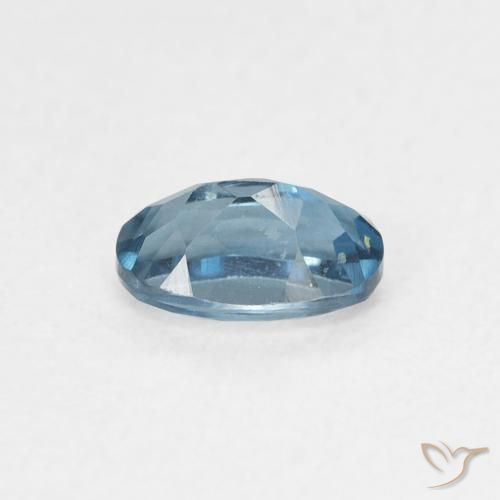 Topaze Bleu Londres naturelle ovale, 0.62 ct, VVS