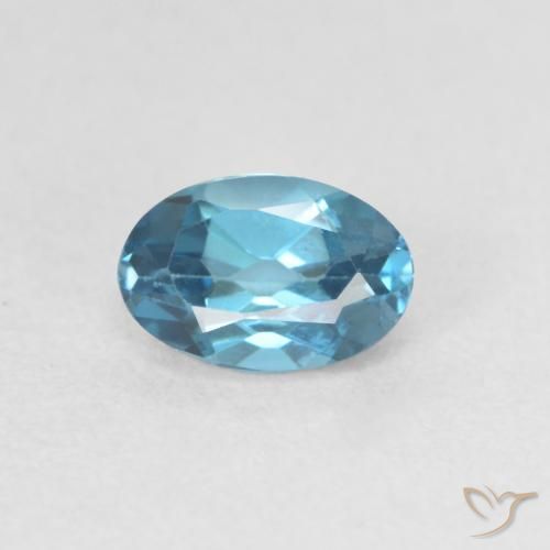 0.66ct Naturel Bleu Londres Topaze, ovale, VVS