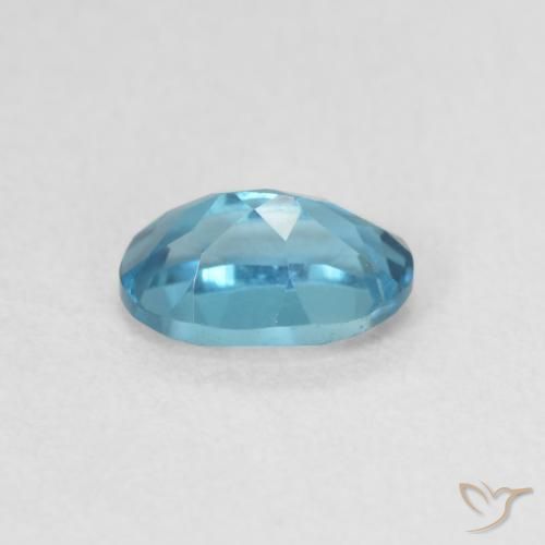 Topaze Bleu Londres naturelle ovale, 0.61 ct, VVS
