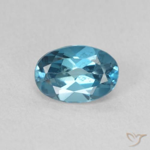 0.68ct Naturel Bleu Londres Topaze, ovale, VVS
