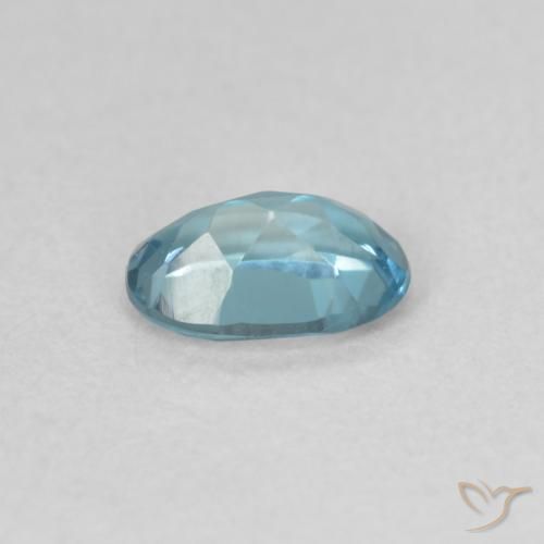 Topaze Bleu Londres naturelle ovale, 0.52 ct, VVS