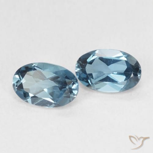 Shop natural 1.22ct Bleu Londres Topaze gems, ovale, from Brésil at GemSelect. In stock, global shipping!