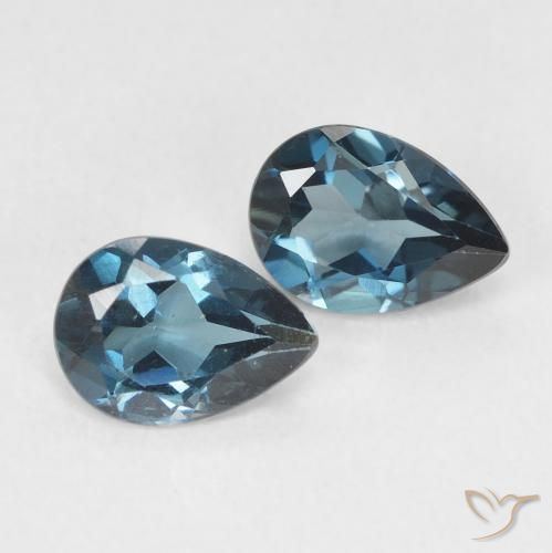Achetez naturel 1,51ct bleue topaze gems, en forme de poire, en provenance brésil chez gemselect. en stock, livraison internationale!