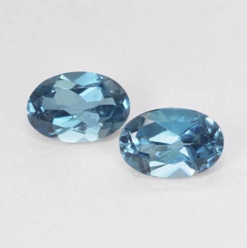 Achetez naturel 1,31ct bleue topaze gems, coupe ovale, en provenance brésil chez gemselect. en stock, livraison internationale!