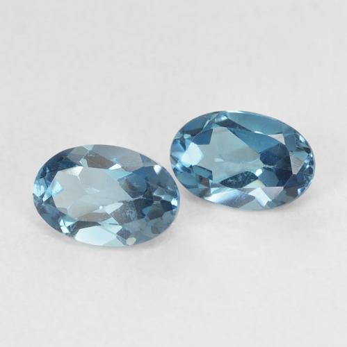 Achetez naturel 1,31ct bleue topaze gems, coupe ovale, en provenance brésil chez gemselect. en stock, livraison internationale!