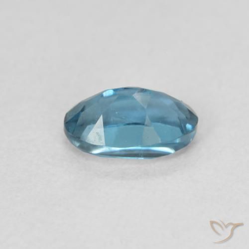 Topaze Bleu Londres naturelle ovale, 0.58 ct, VVS-VS