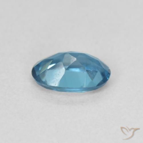 Topaze Bleu Londres naturelle ovale, 0.60 ct, VVS-VS