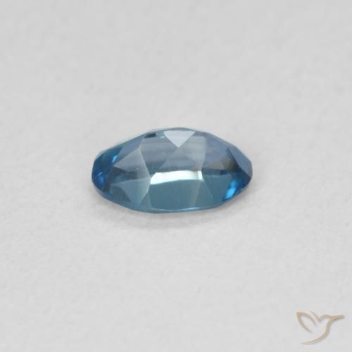 Topaze Bleu Londres naturelle ovale, 0.52 ct, VS