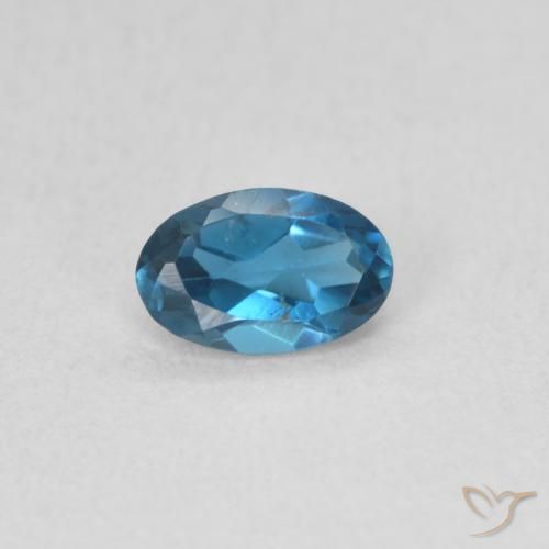 0.53ct Naturel Bleu Londres Topaze, ovale, VS