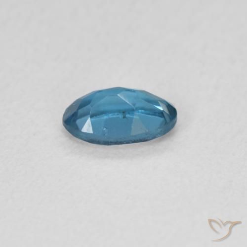 Topaze Bleu Londres naturelle ovale, 0.53 ct, VS
