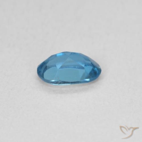 Topaze Bleu Londres naturelle ovale, 0.51 ct, VS
