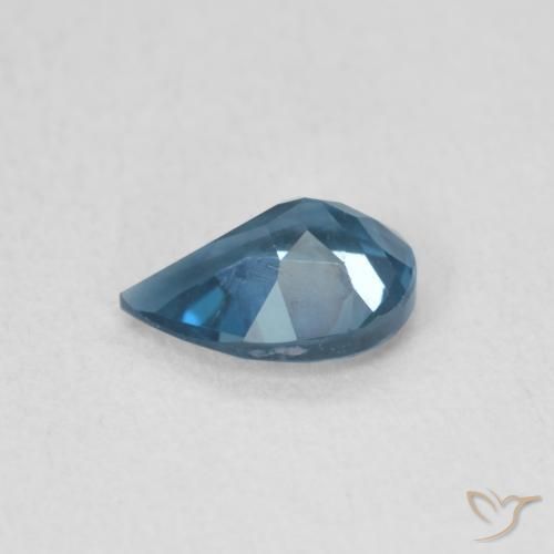 Topaze Bleu Londres naturelle En forme de poire, 0.75 ct, VS