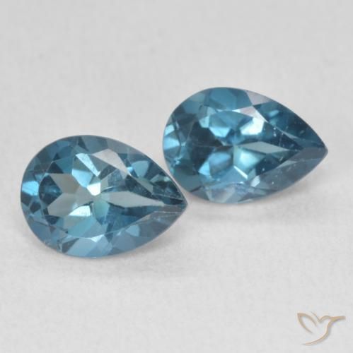 Shop natural 1.76ct Bleu Londres Topaze gems, En forme de poire, from Brésil at GemSelect. In stock, global shipping!