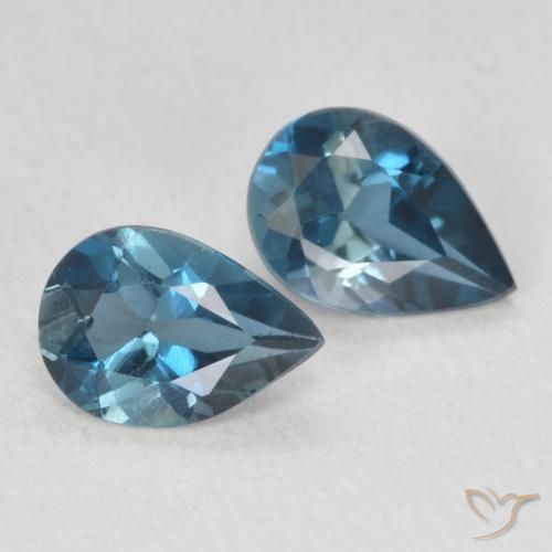 Shop natural 1.23ct Bleu Londres Topaze gems, En forme de poire, from Brésil at GemSelect. In stock, global shipping!