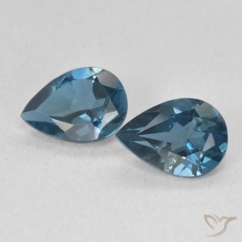 Shop natural 1.59ct Bleu Londres Topaze gems, En forme de poire, from Brésil at GemSelect. In stock, global shipping!