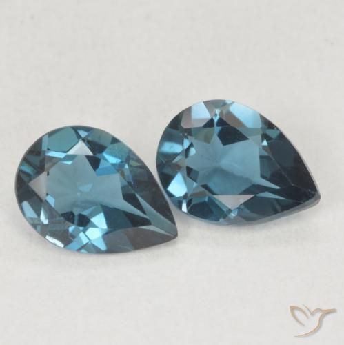 Shop natural 1.47ct Bleu Londres Topaze gems, En forme de poire, from Brésil at GemSelect. In stock, global shipping!