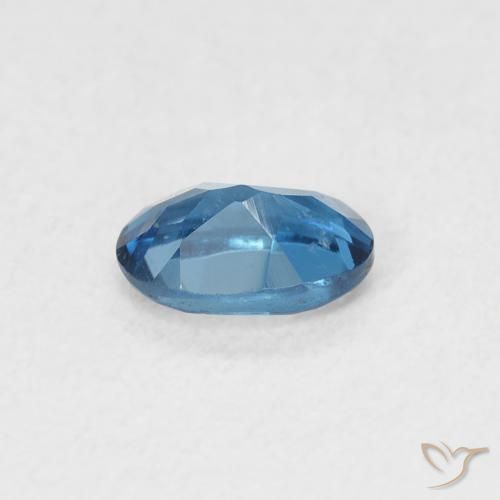 Topaze Bleu Londres naturelle ovale, 0.60 ct, VVS-VS