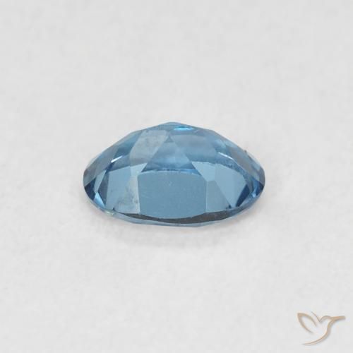 Topaze Bleu Londres naturelle ovale, 0.53 ct, VVS-VS