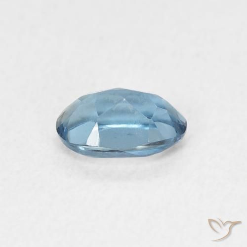 Topaze Bleu Londres naturelle ovale, 0.67 ct, VVS-VS