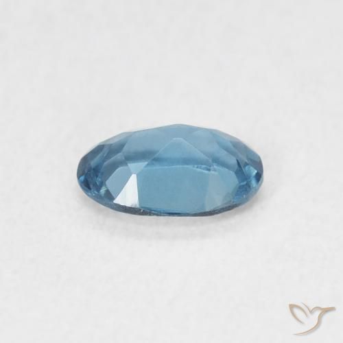 Topaze Bleu Londres naturelle ovale, 0.52 ct, VVS-VS