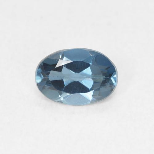 0.50ct Naturel Bleu Londres Topaze, ovale, VVS-VS