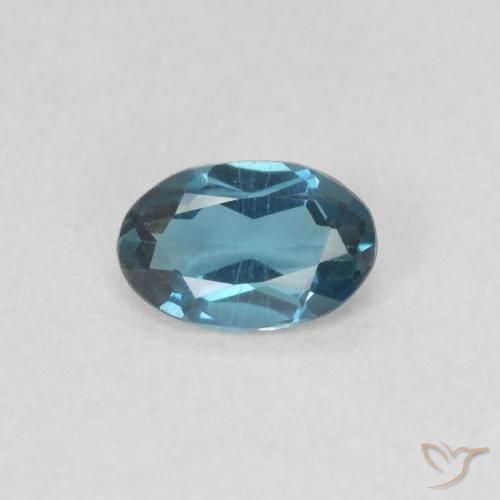 0.52ct Naturel Bleu Londres Topaze, ovale, VVS