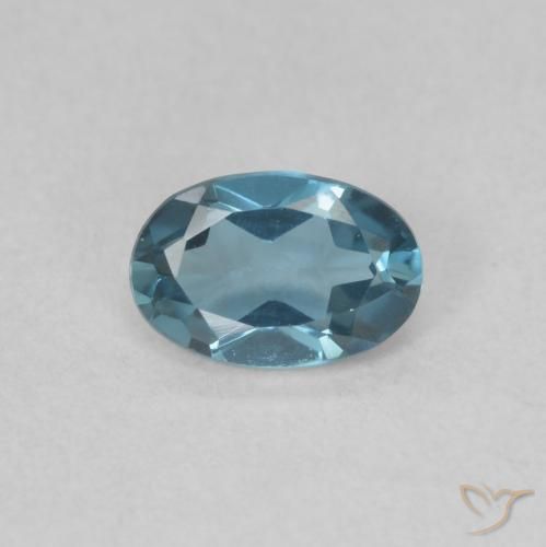 0.51ct Naturel Bleu Londres Topaze, ovale, VVS