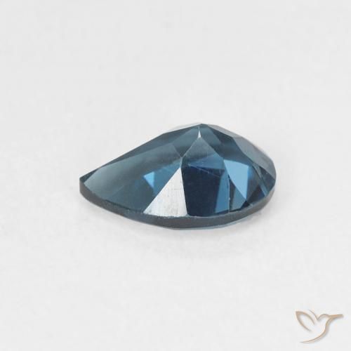 Topaze Bleu Londres naturelle En forme de poire, 0.82 ct, VS