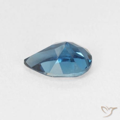 Topaze Bleu Londres naturelle En forme de poire, 0.91 ct, VS