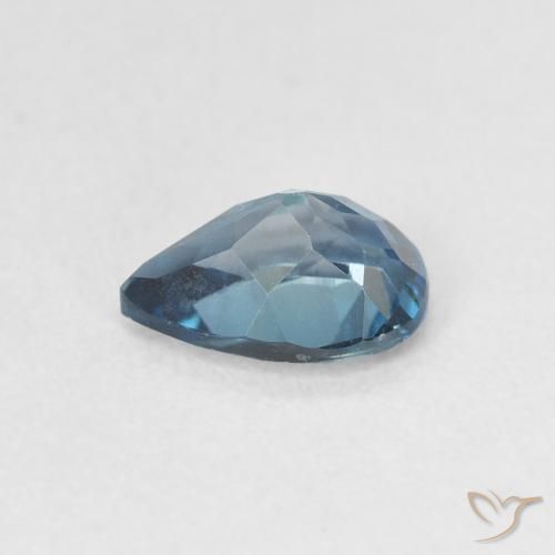Topaze Bleu Londres naturelle En forme de poire, 0.85 ct, VS